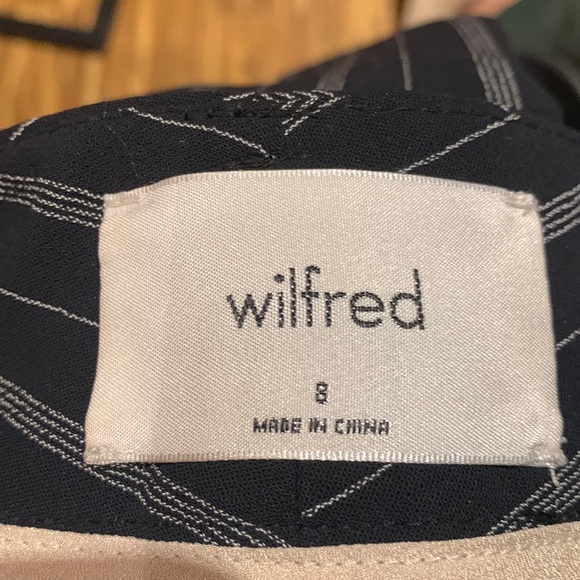 Wilfred women crop dress pinstripe pants size 8 - Picture 1 of 4